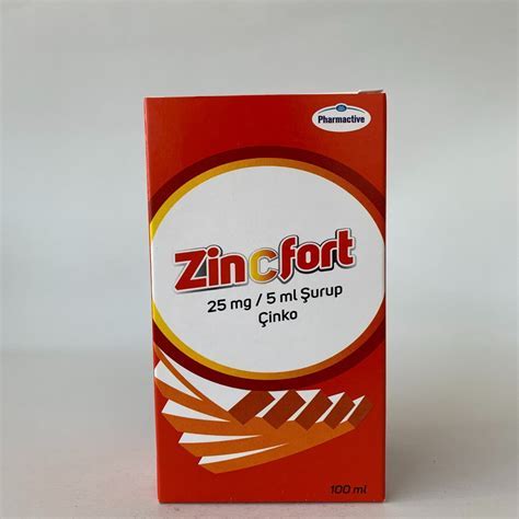 ZINCFORT 25 MG /5 ML SURUP 100 ML .